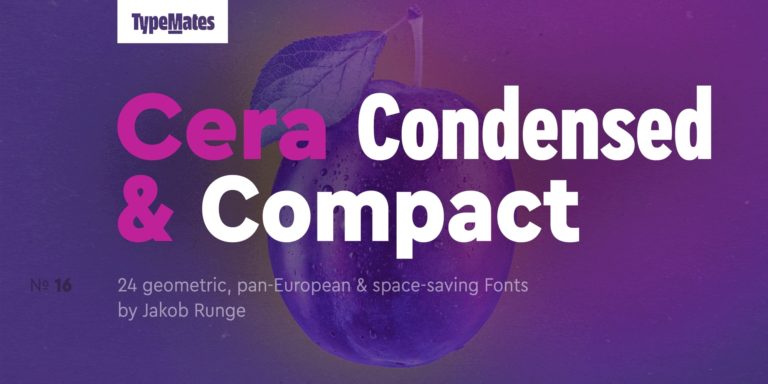 Шрифт Cera Condensed & Compact Pro