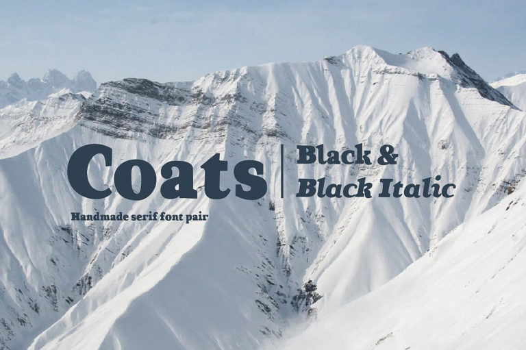 Шрифт Coats Black & Coats Black Italic