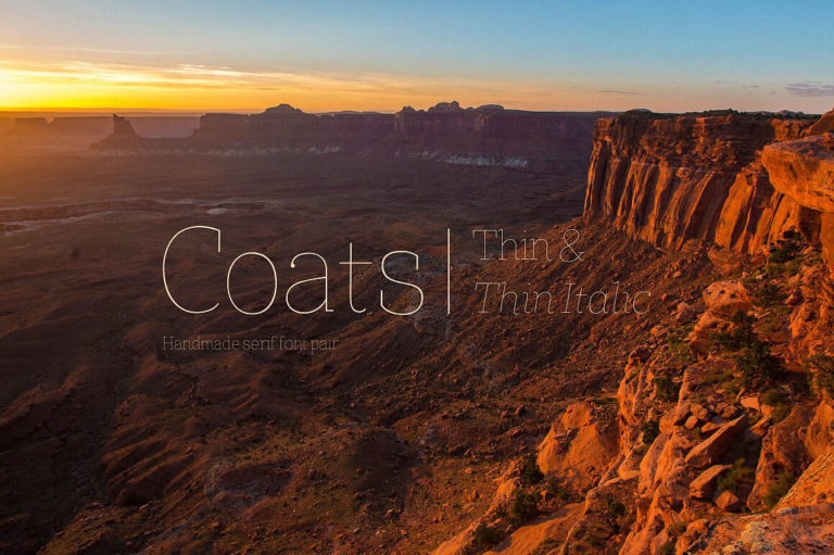 Шрифт Coats Thin & Coats Thin Italic