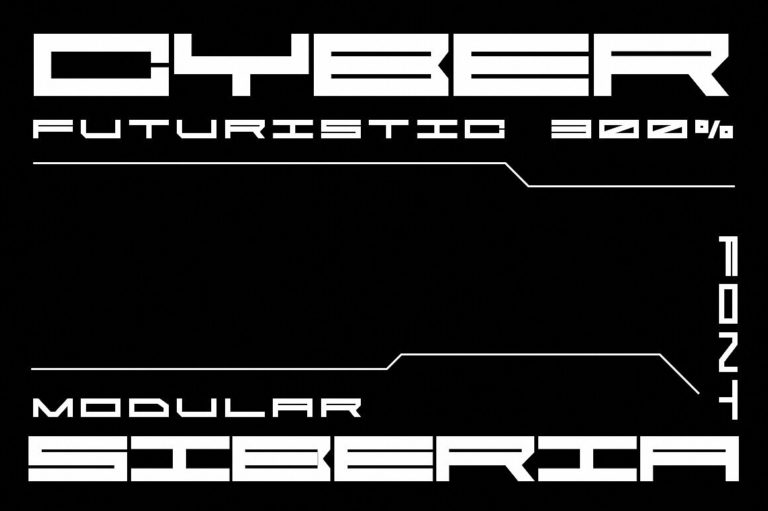 Шрифт CyberSiberia