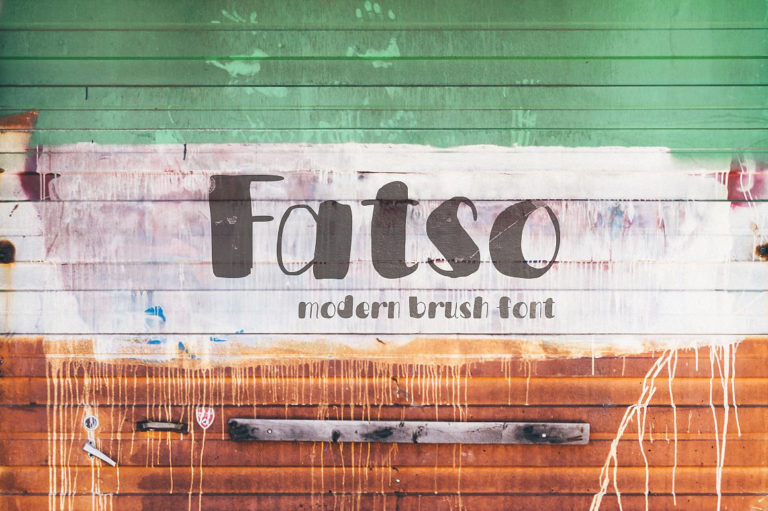 Шрифт Fatso typeface