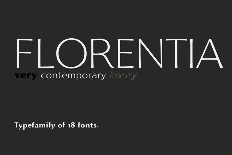 Шрифт Florentia