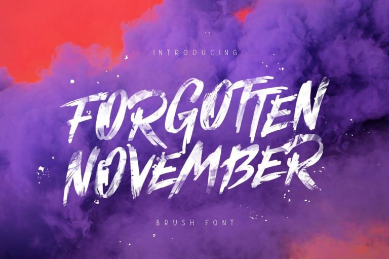 Шрифт Forgotten November