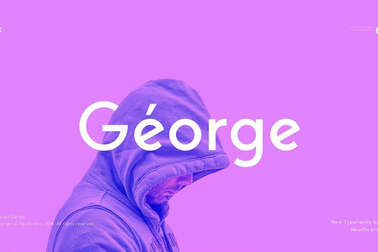 Шрифт George Sans Geometric Typeface