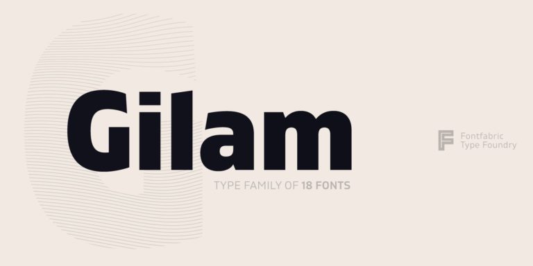 Шрифт Gilam
