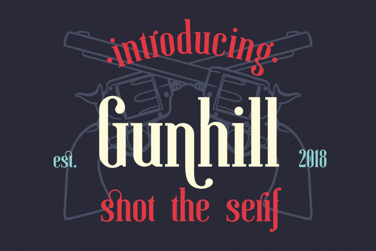 Шрифт Gunhill