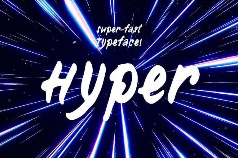 Шрифт Hyper—handwritten
