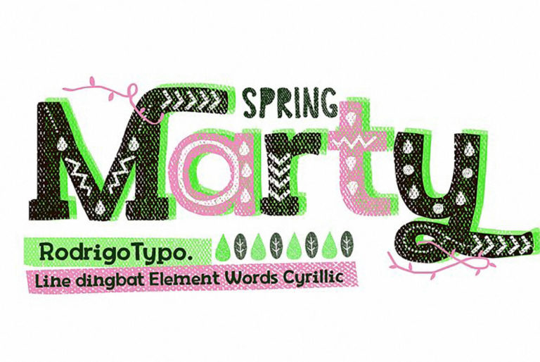 Шрифт Marty Spring
