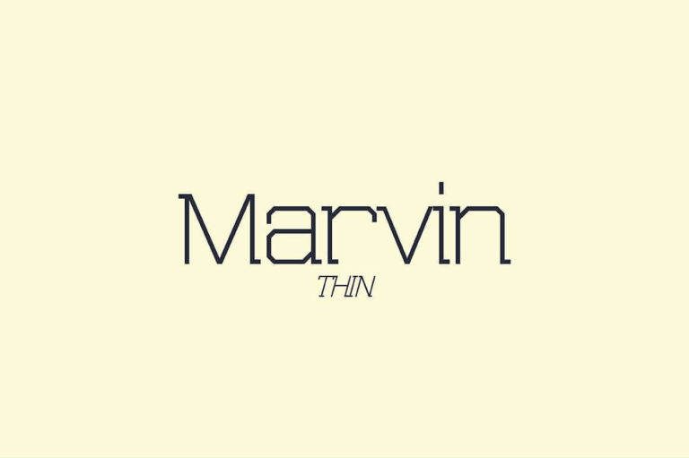 Шрифт Marvin Thin