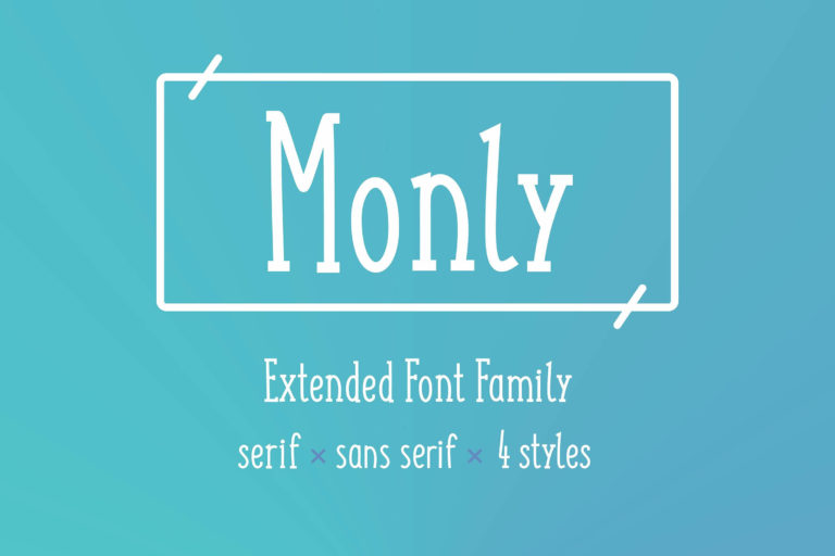 Шрифт Monly Extended
