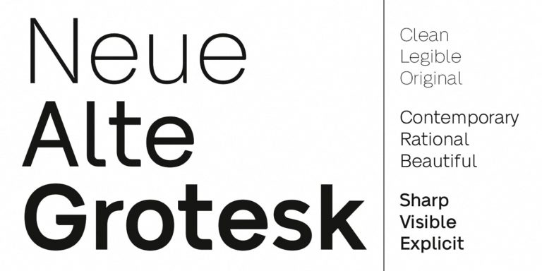 Шрифт Neue Alte Grotesk