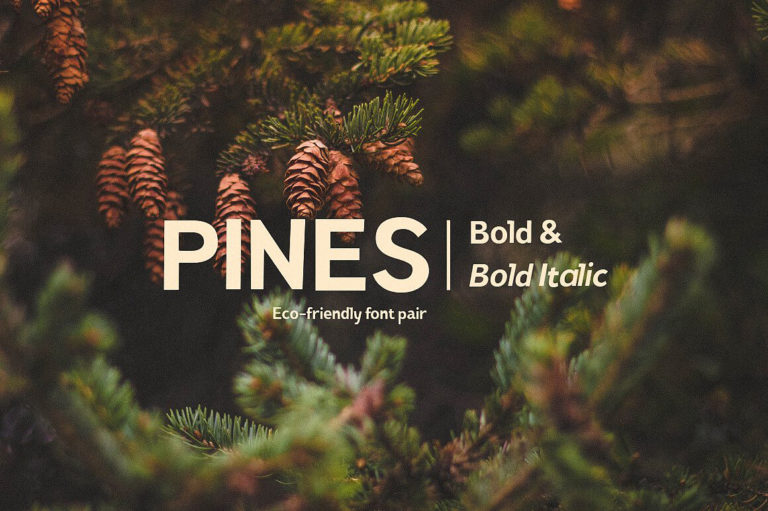 Шрифт Pines Bold & Pines Bold Italic