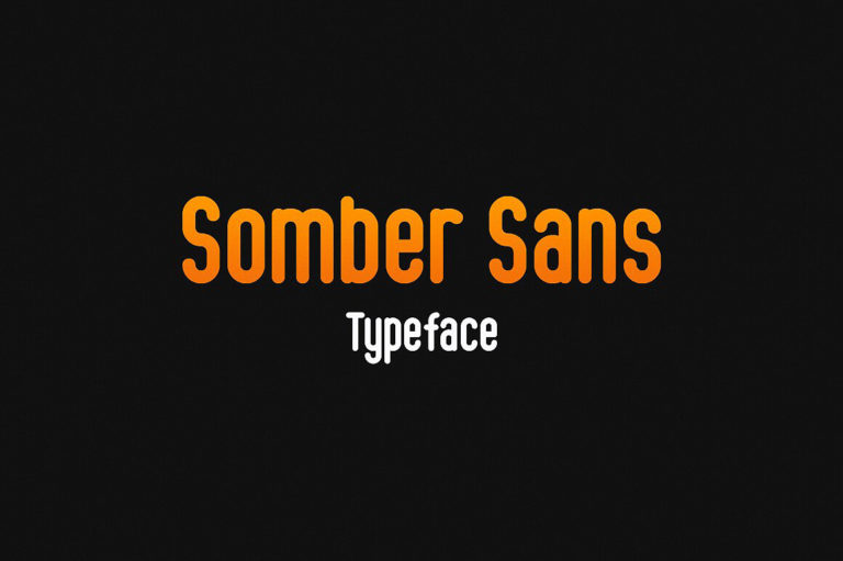 Шрифт Somber Sans Typeface