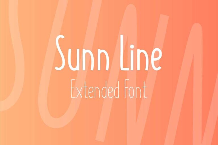 Шрифт SUNN Line Extended