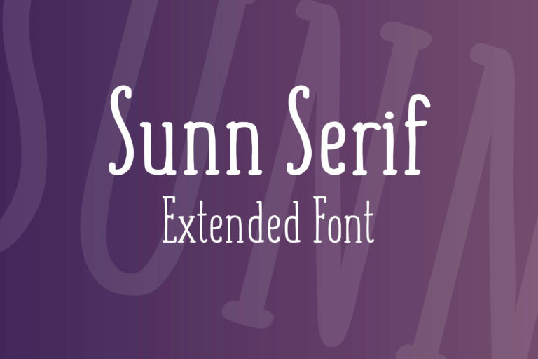 Шрифт SUNN Serif Extended