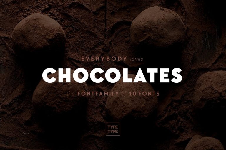 Шрифт TT Chocolates