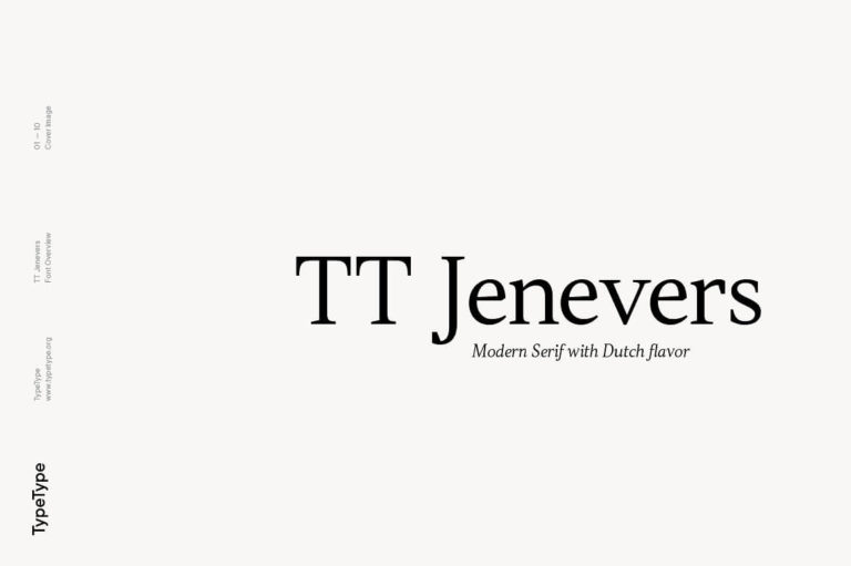 Шрифт TT Jenevers