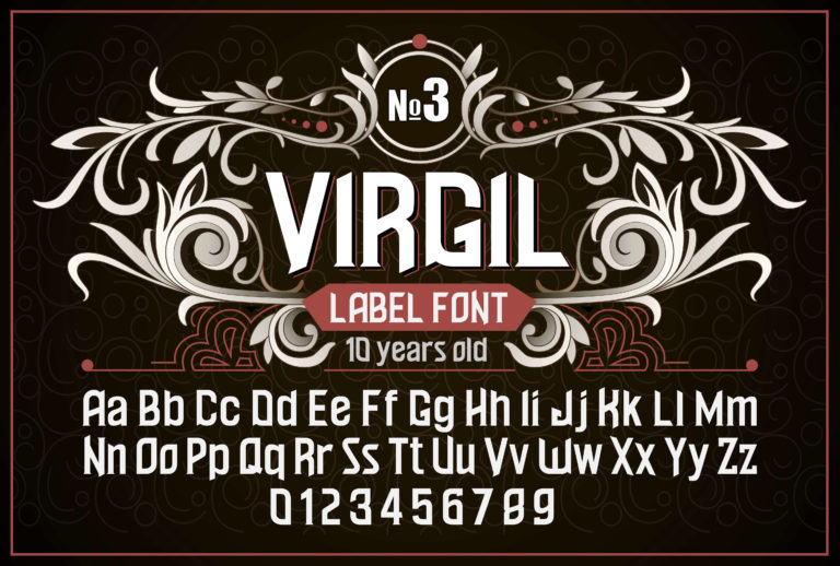 Шрифт Vintage otf  Virgil