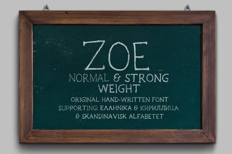 Шрифт Zoe Handwritten
