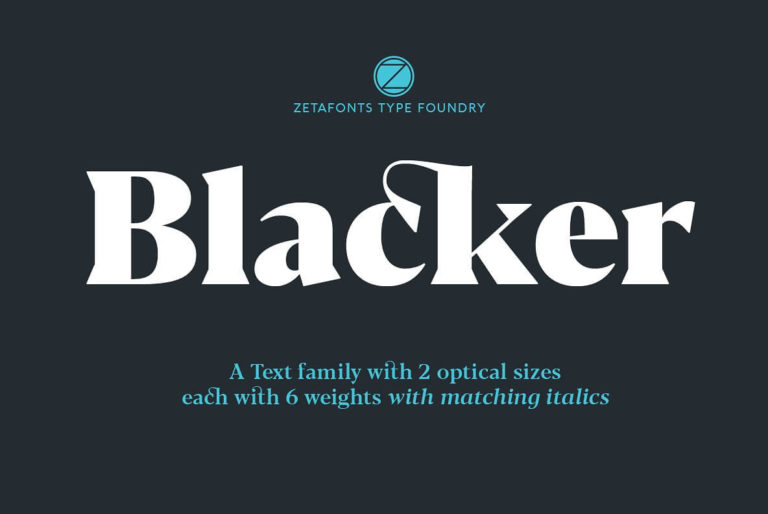 Шрифт Blacker