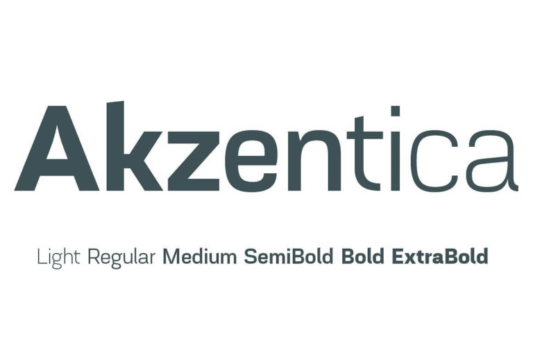 Шрифт Akzentica 4F
